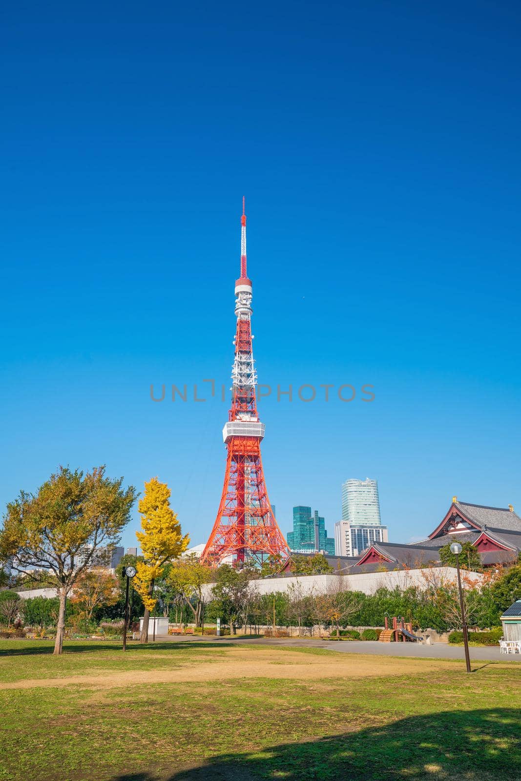 Tokyo Tower with blue sky by f11photo