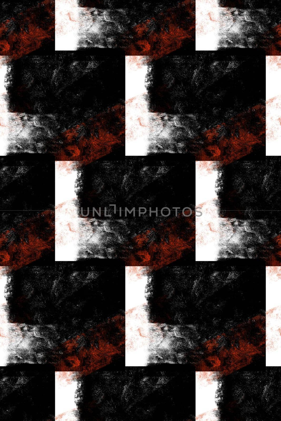 Seamless pattern. Dark art. Abstract painting with brush strokes and splashes. Stripes. Vector.