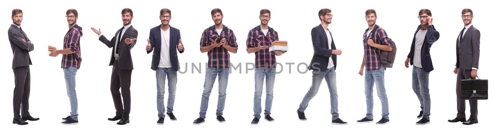 panoramic collage of a promising young man by asdf