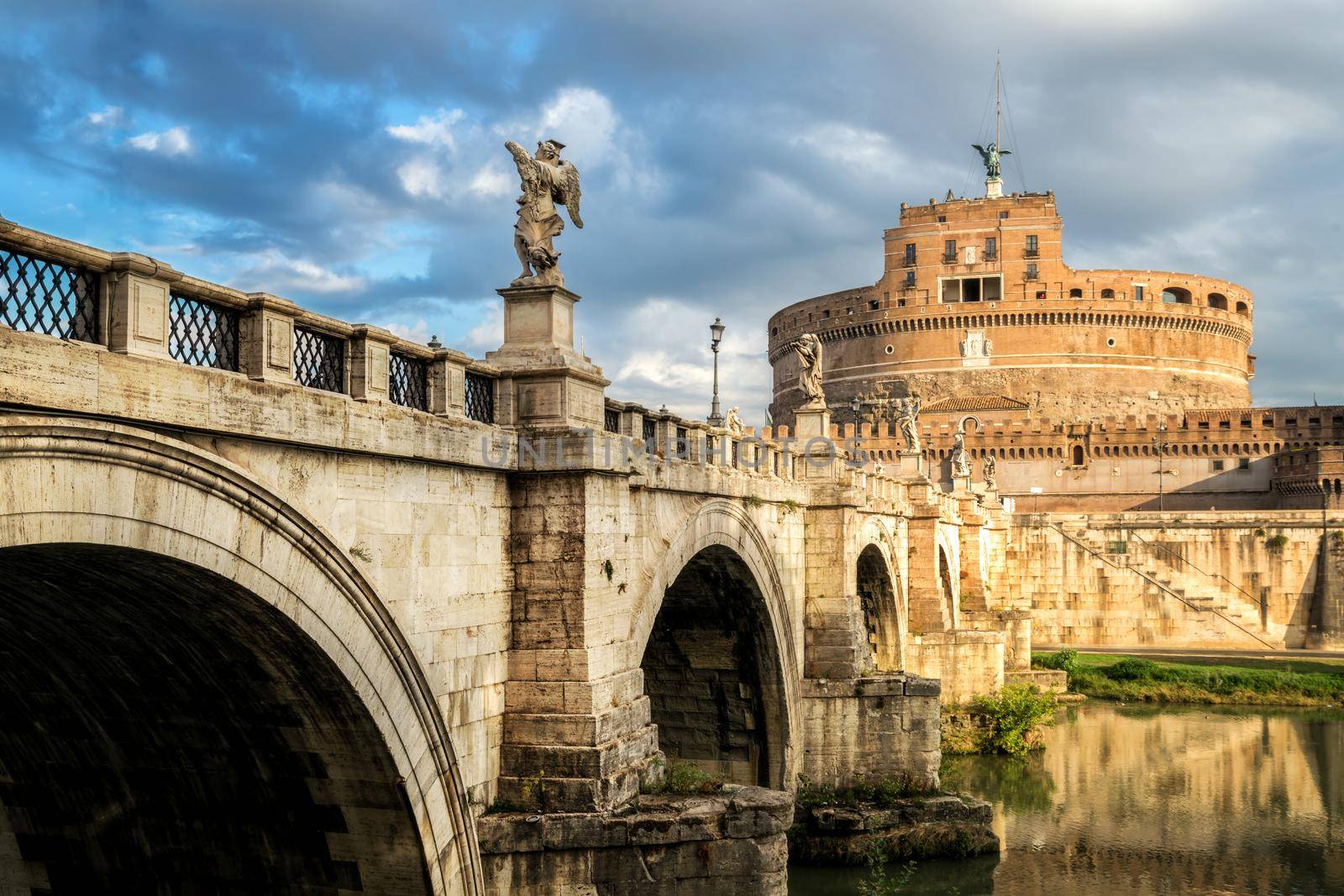 Castel Sant Angelo or Mausoleum of Hadrian in Rome Italy, built in ancient Rome, it is now the famous tourist attraction of Italy. Castel Sant Angelo was once the tallest building of Rome.