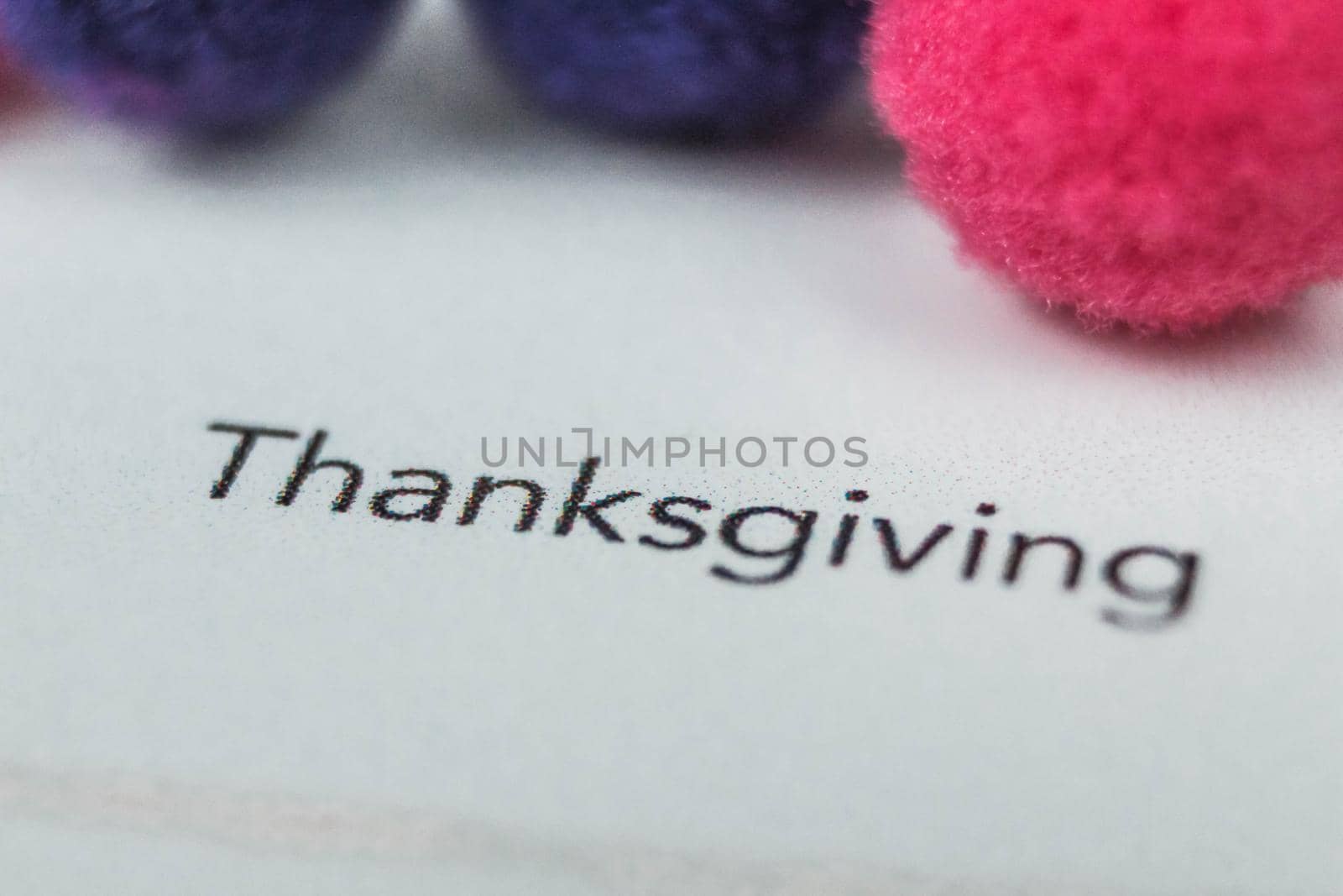 Close up of calendar displaying Thanksgiving Day. by JuliaDorian