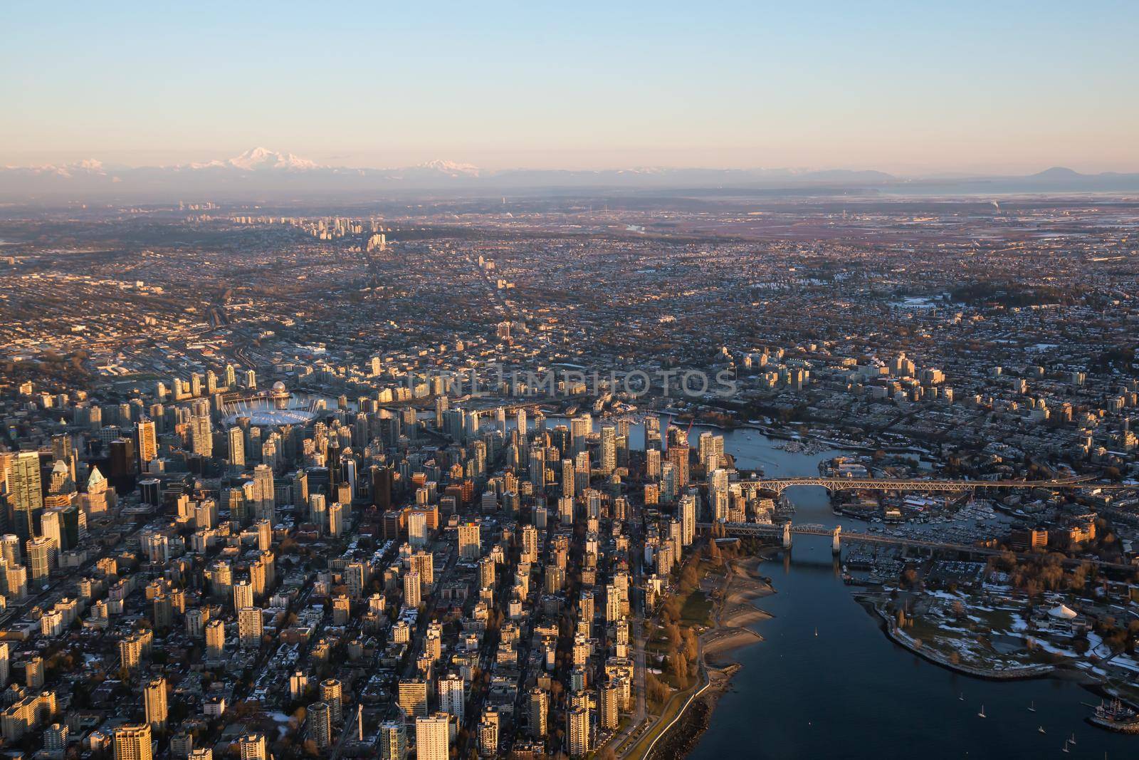 Aerial View of Downtown City of Vancouver. Modern Cityscape by edb3_16