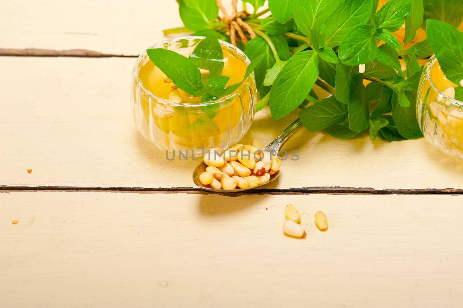Arab traditional mint and pine nuts tea by keko64