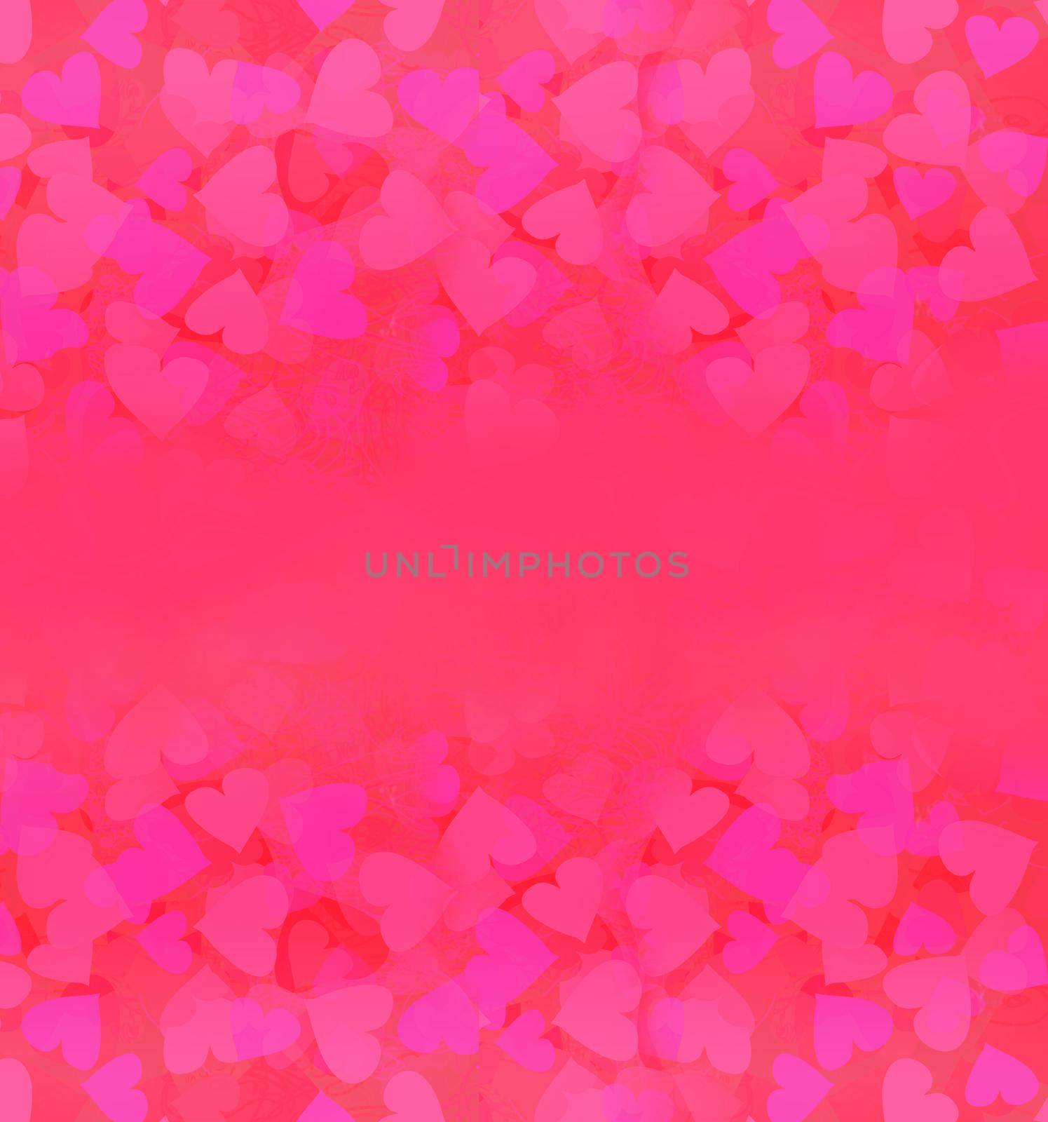 Valentine Hearts Abstract pink Background. by JackyBrown
