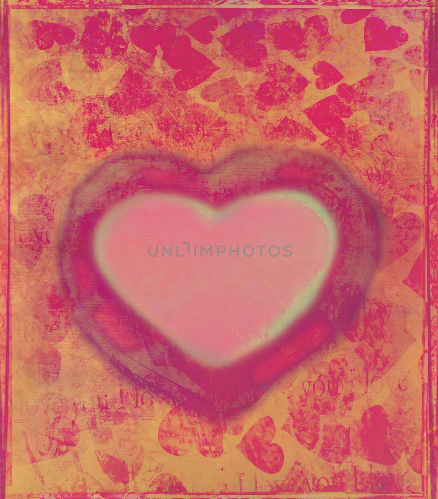 Grunge heart frame by JackyBrown