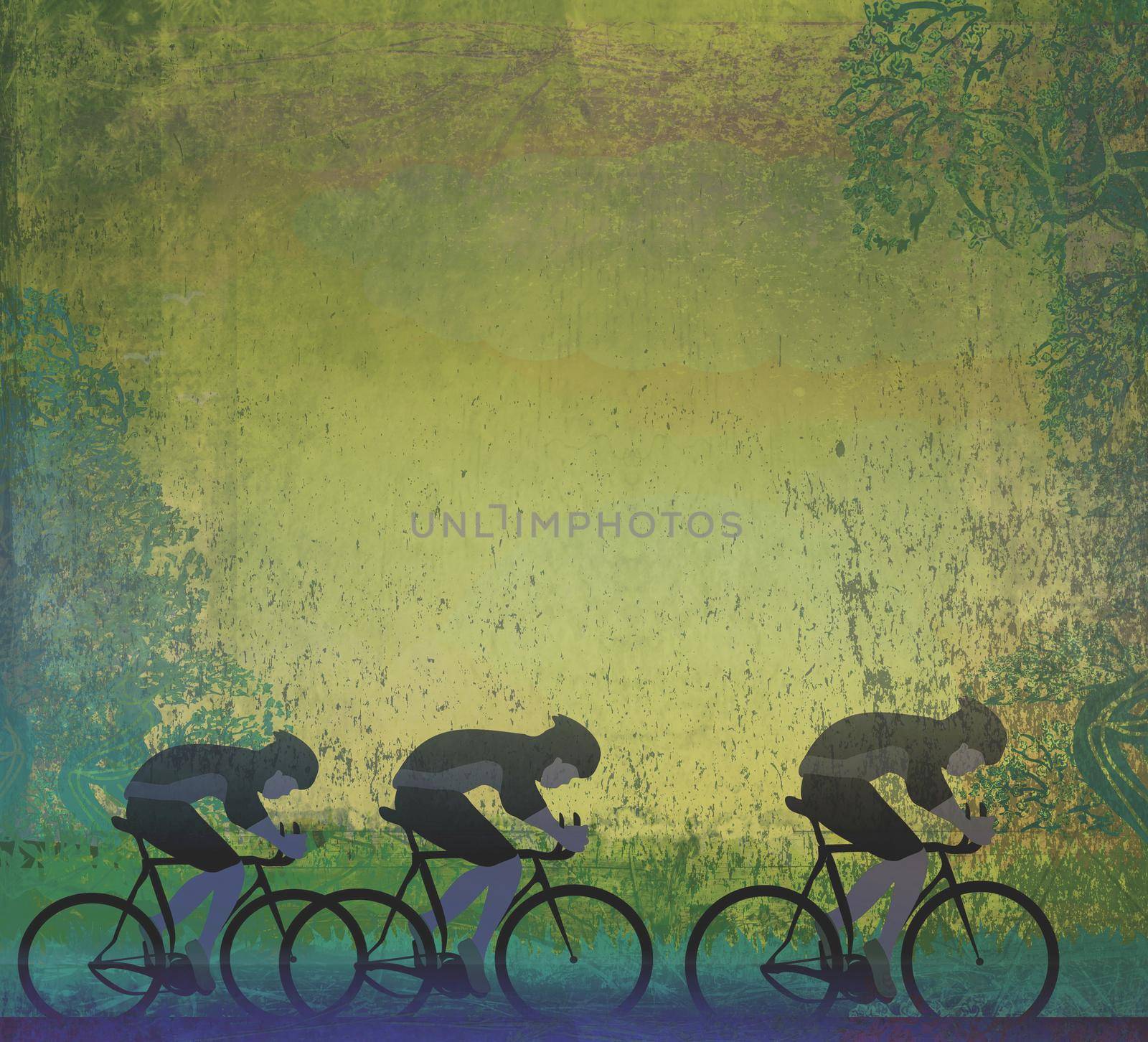 Cycling Grunge Poster Template by JackyBrown