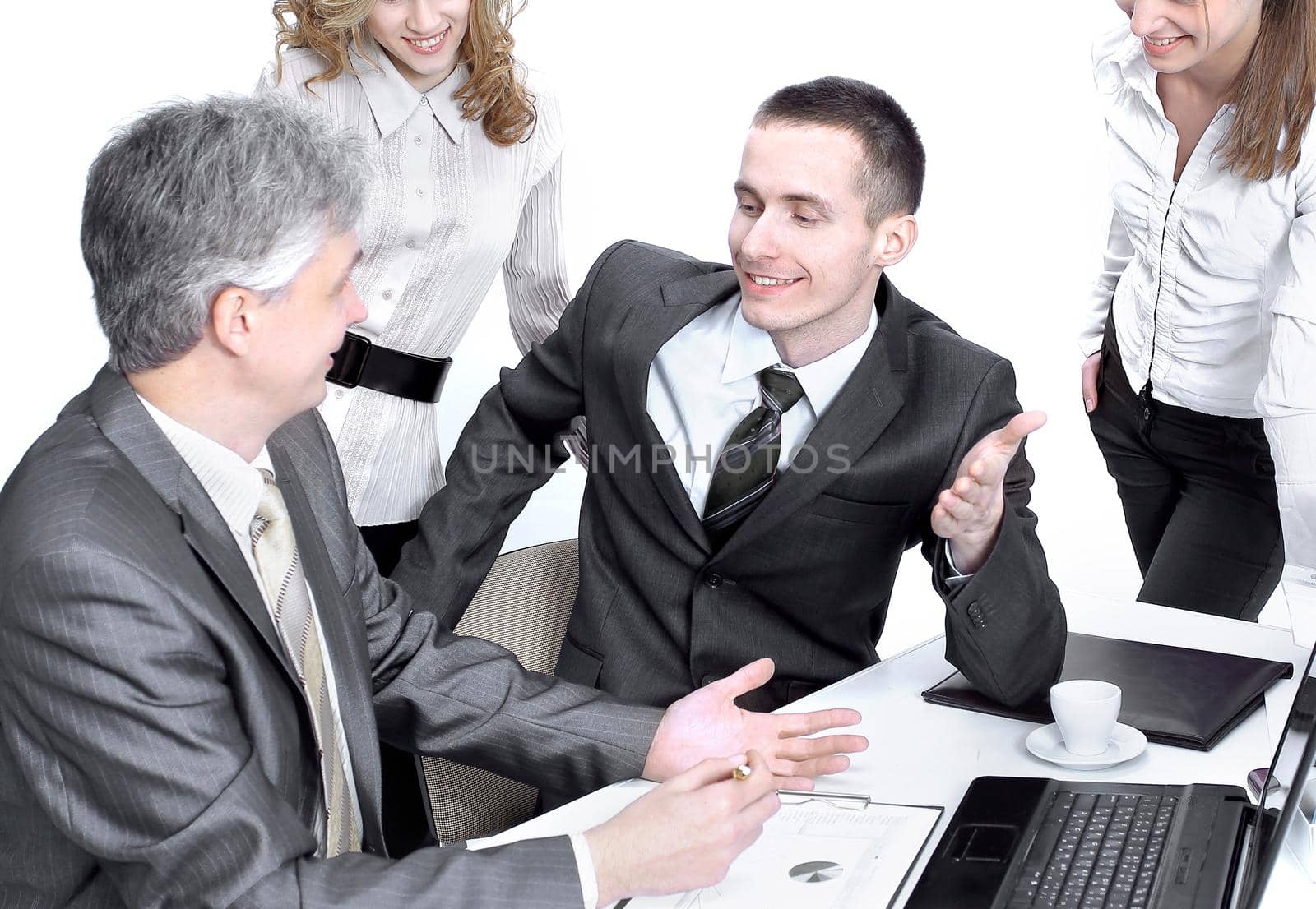 business team working with financial documents in the office.photo with copy space