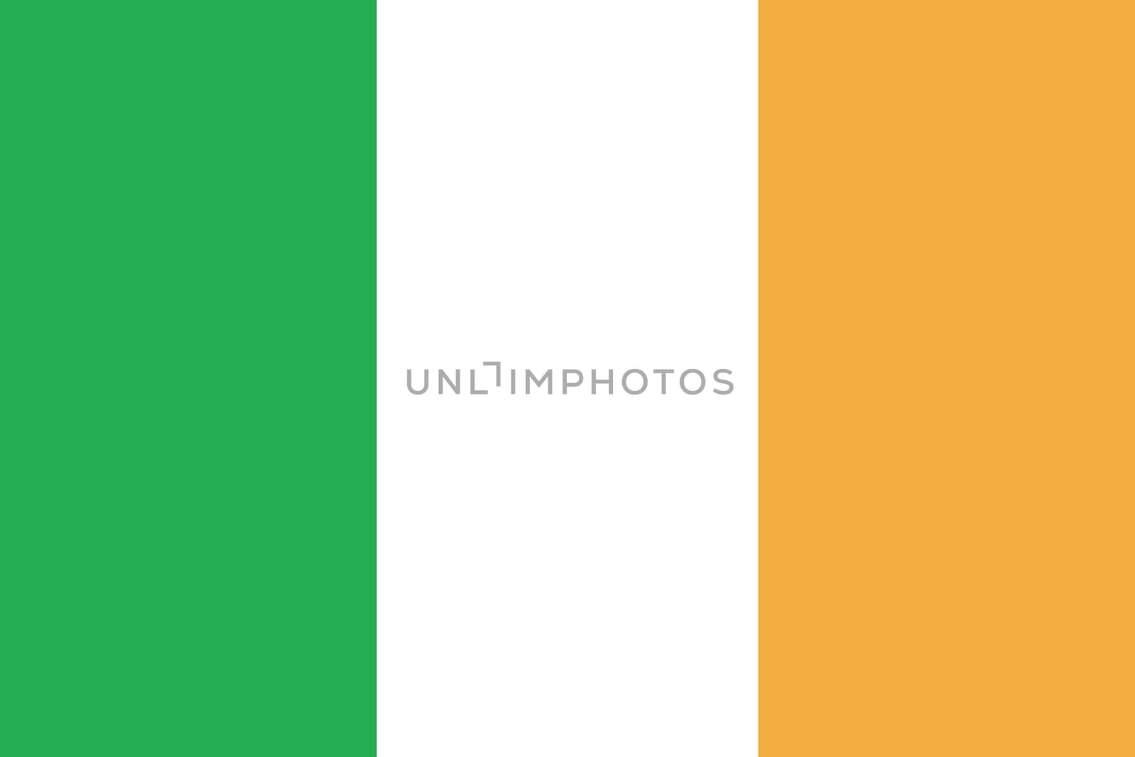 Green and white orange flag of Ireland, format jpeg.