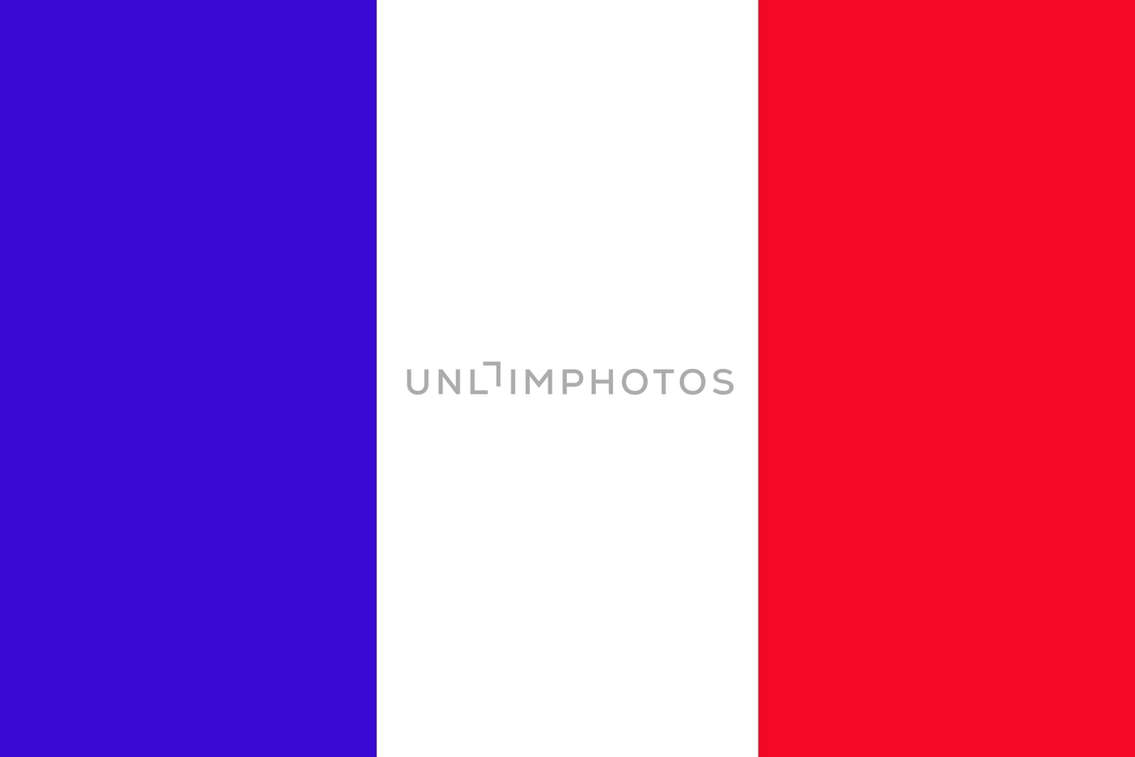 The blue and white and red flag of France. by darekb22