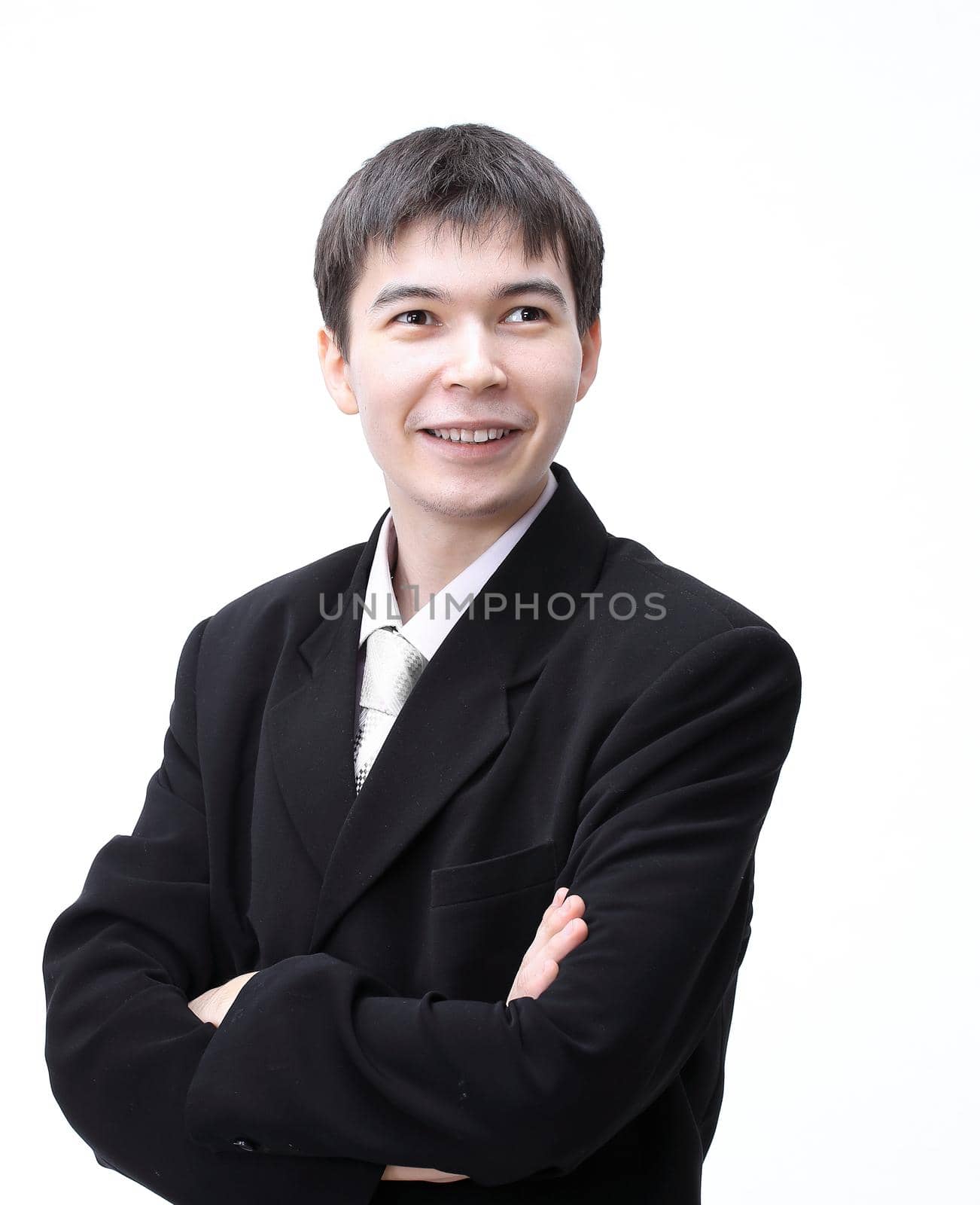 successful young entrepreneur.isolated on white.photo with copy space