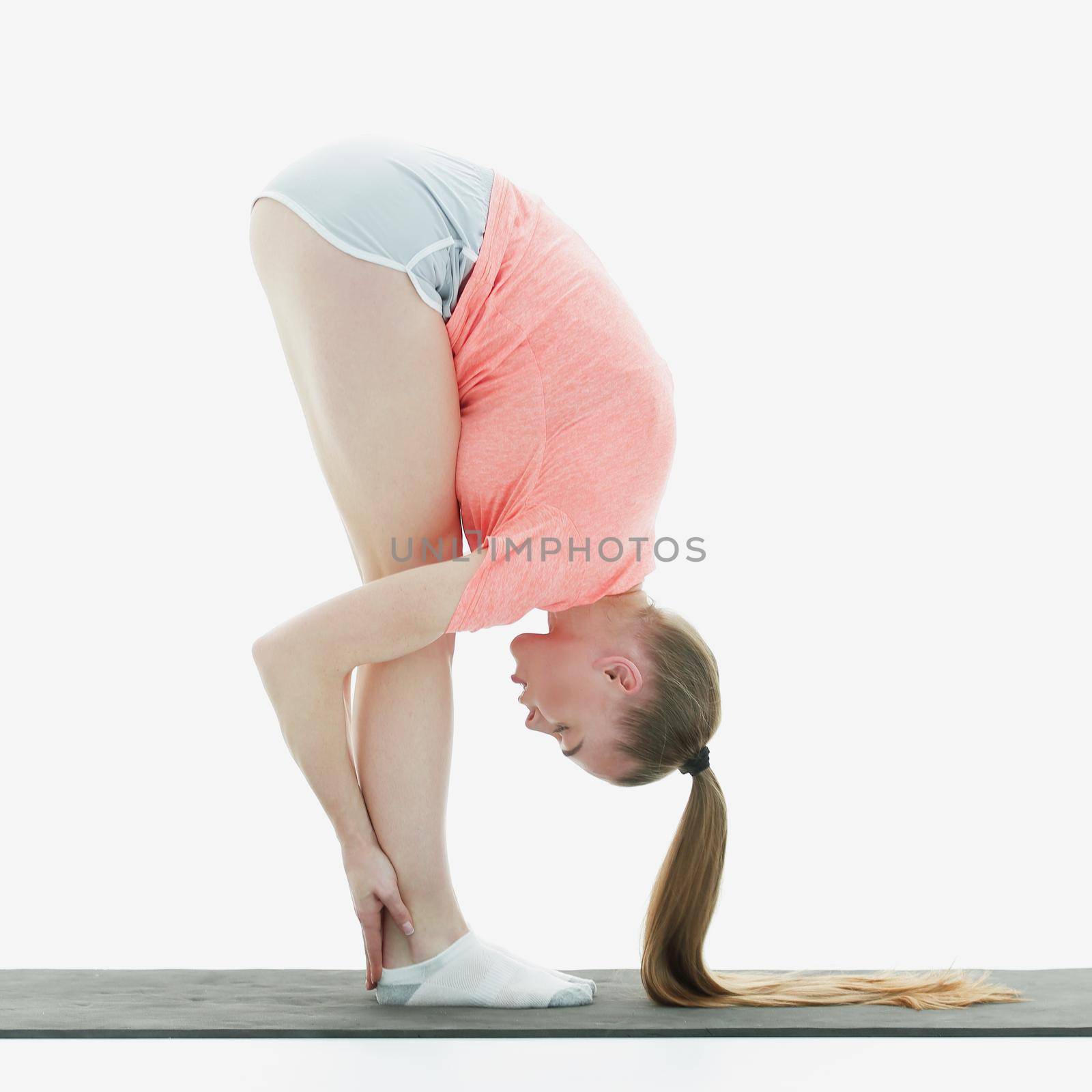 modern fitness woman doing stretching exercise muscle by SmartPhotoLab