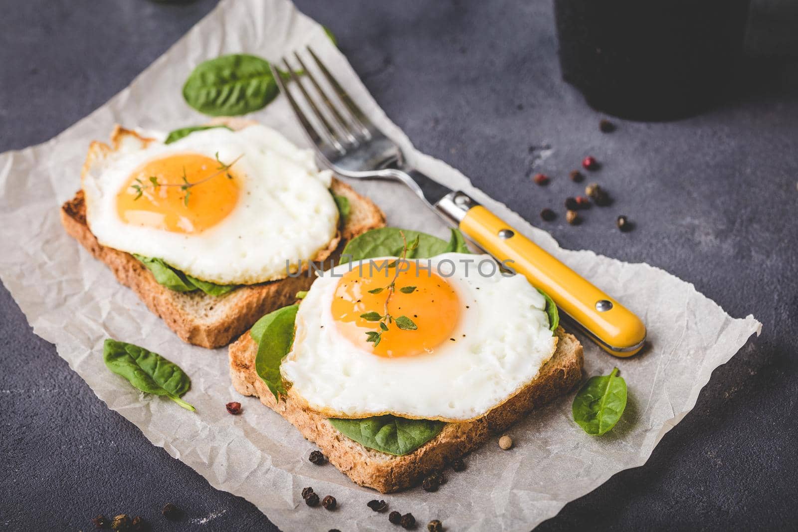 Healthy fried egg sandwich by its_al_dente