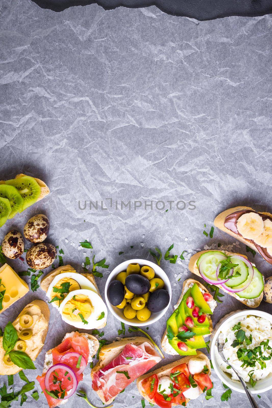 Sandwiches set background by its_al_dente