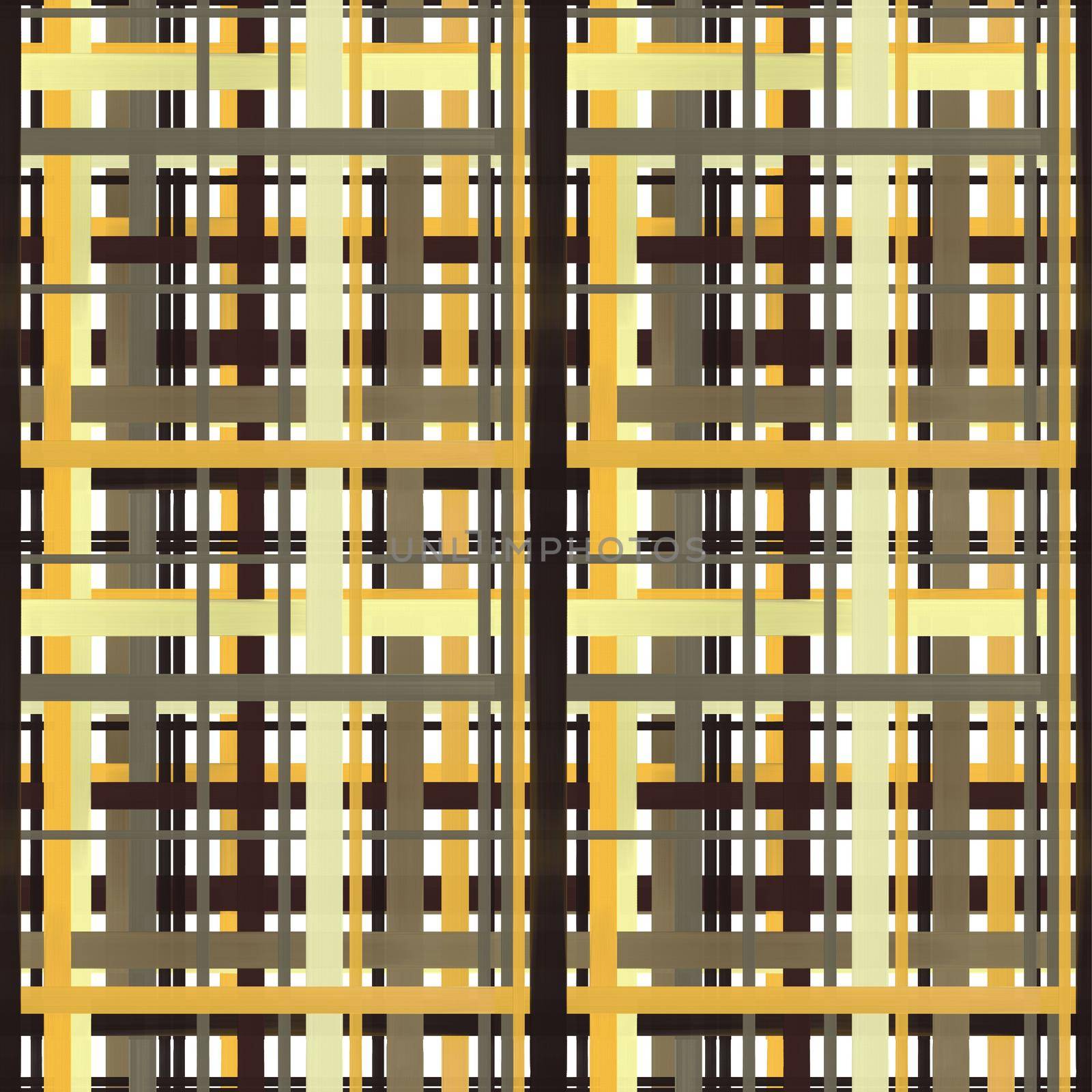 Seamless pattern. Futuristic intersecting stripes in the form of a cage, in gold and gray tones. For wallpaper and fabrics.