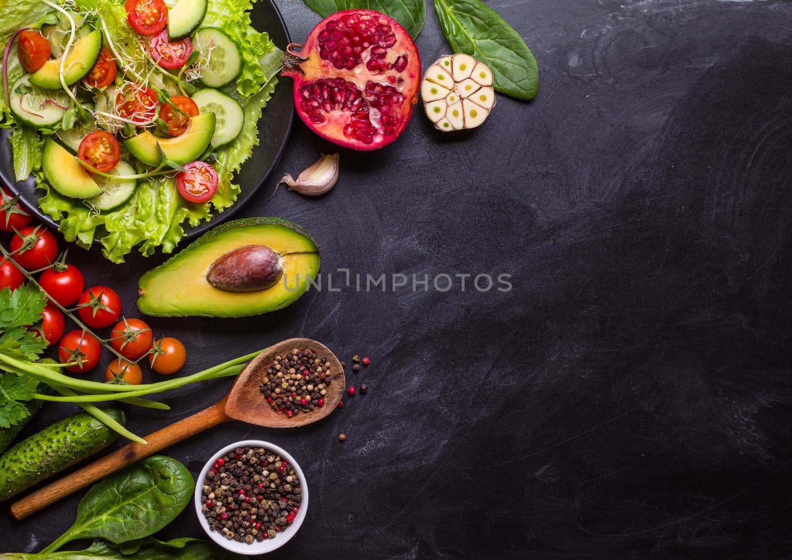 Ingredients for making salad by its_al_dente