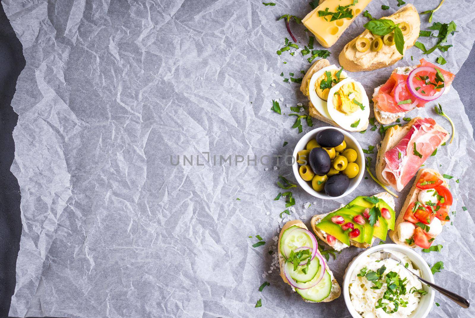 Sandwiches set background by its_al_dente