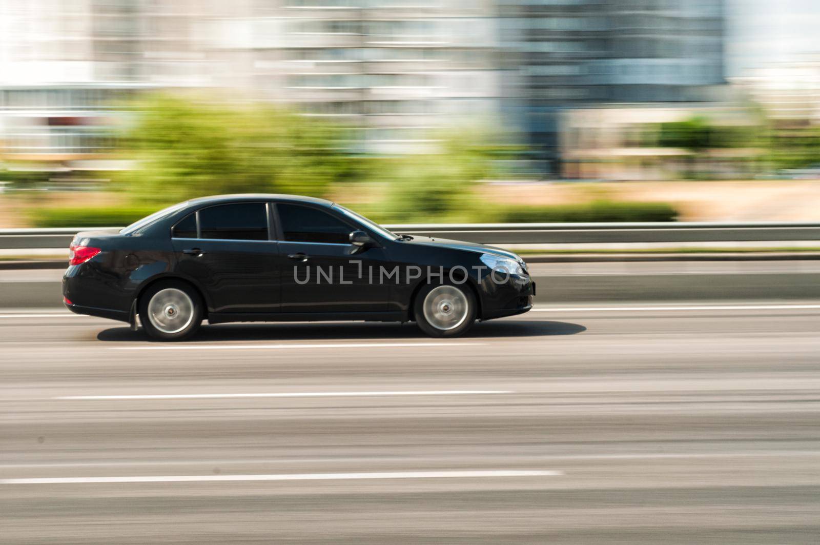 Chevrolet car motion blur in Kyiv, Ukraine, 7 june 2018 Editorial by Yuriy_Vlasenko