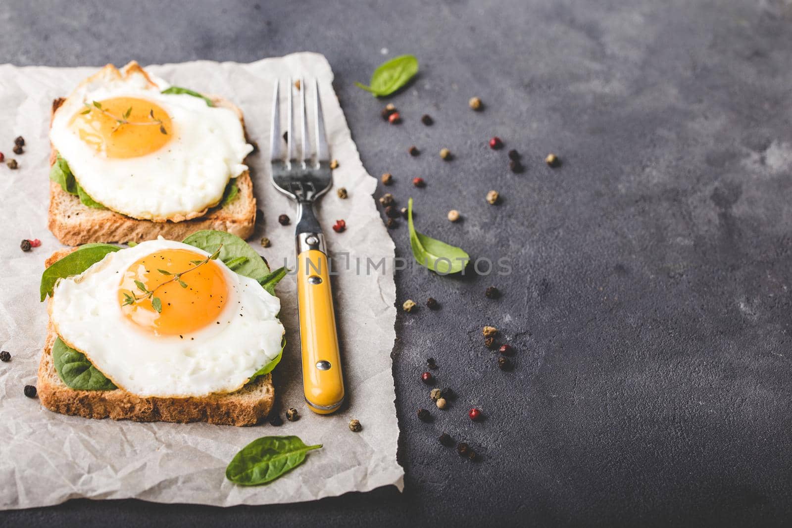Healthy fried egg sandwich by its_al_dente