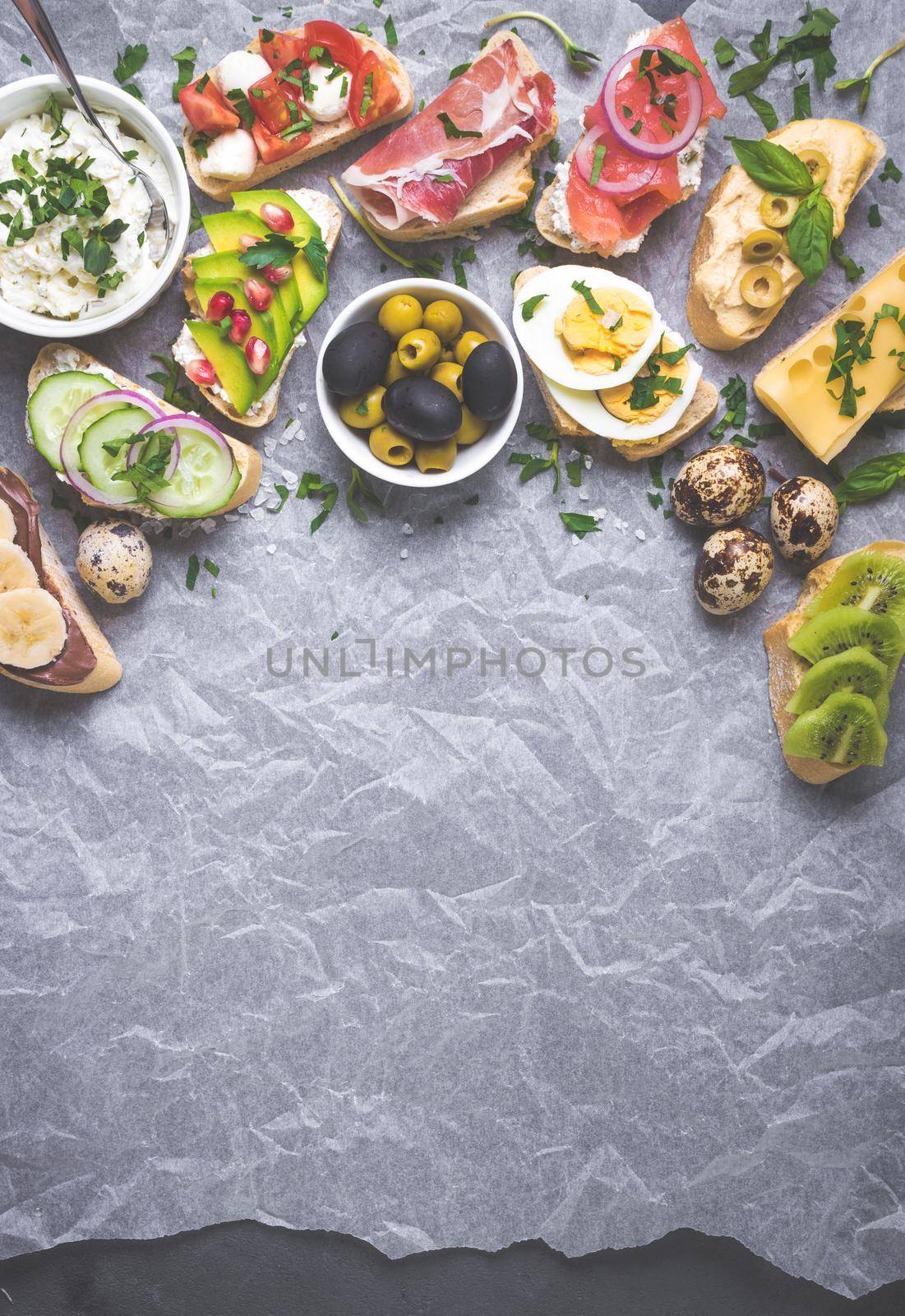 Sandwiches set background by its_al_dente