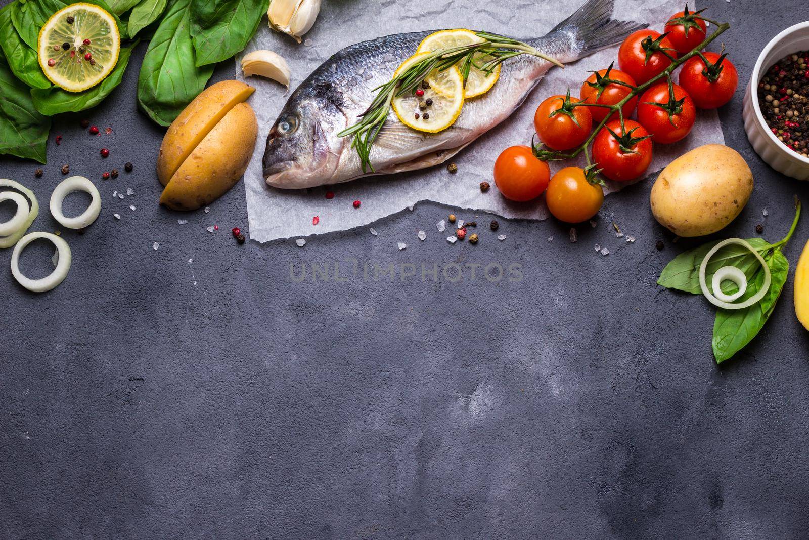 Fresh fish background by its_al_dente