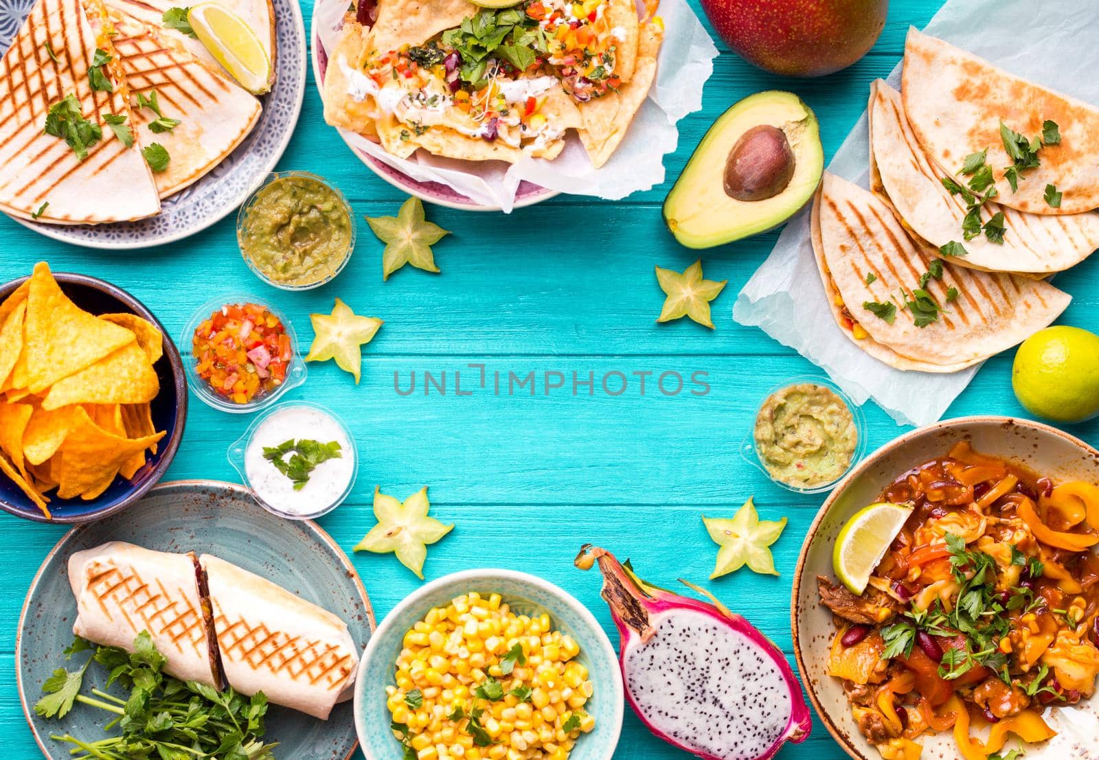 Mexican food background by its_al_dente