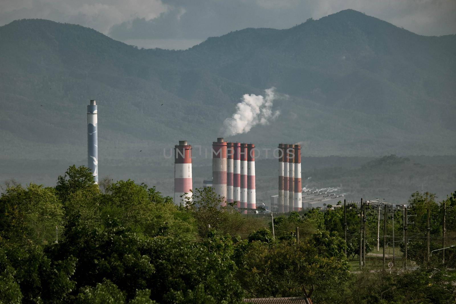 Lignite Coal Mining Industry. The famous outdoor learning center of Mae Moh Mine Park, Lampang, Thailand.