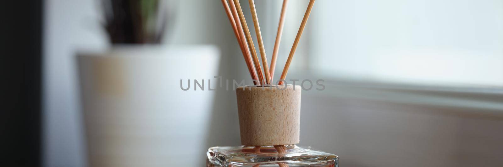 Incense sticks on the windowsill, close-up by kuprevich