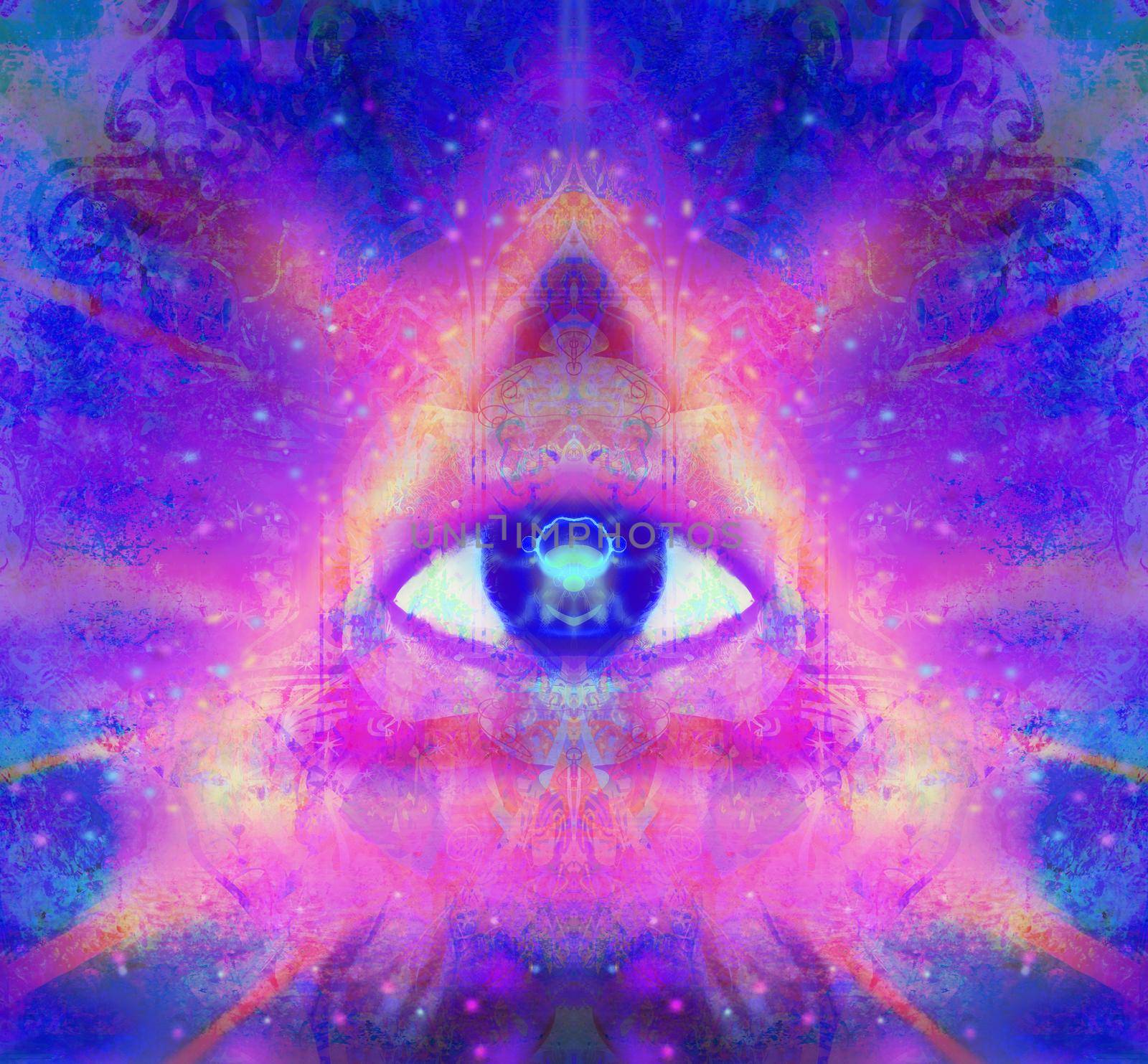 illustration of a third eye mystical sign by JackyBrown