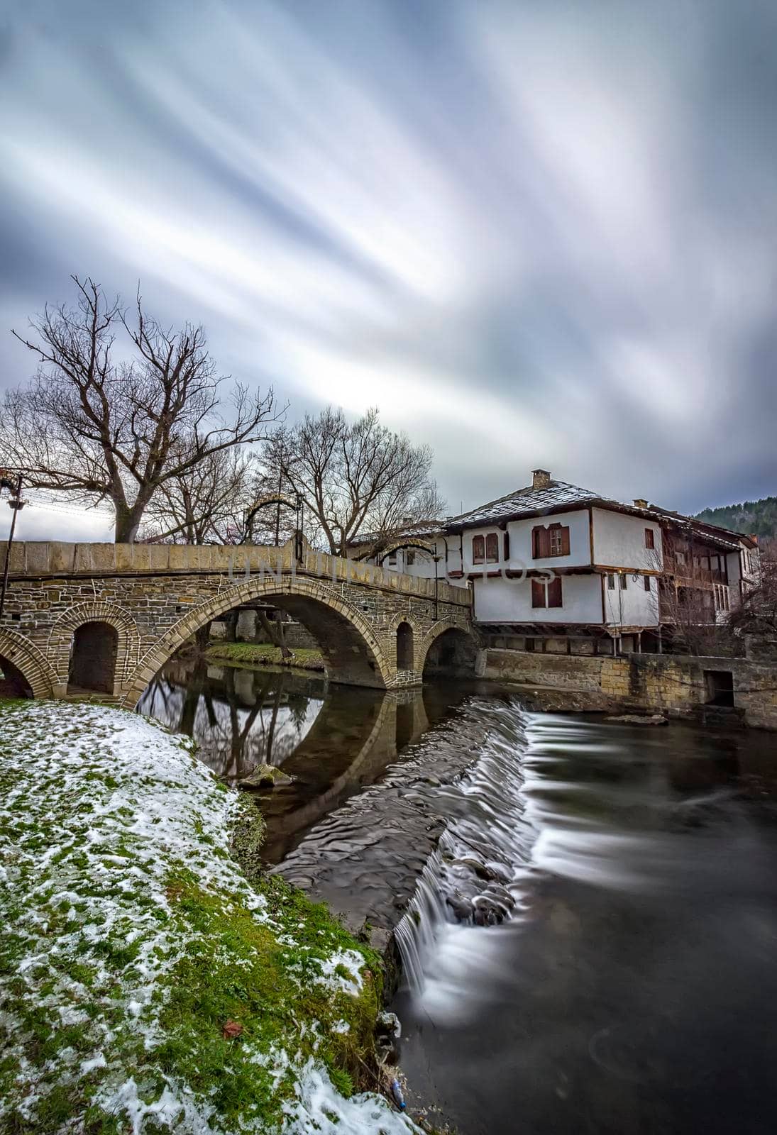 National revival bulgarian architecture. The famous bridge in the architectural complex in Tryavna, Bulgaria.