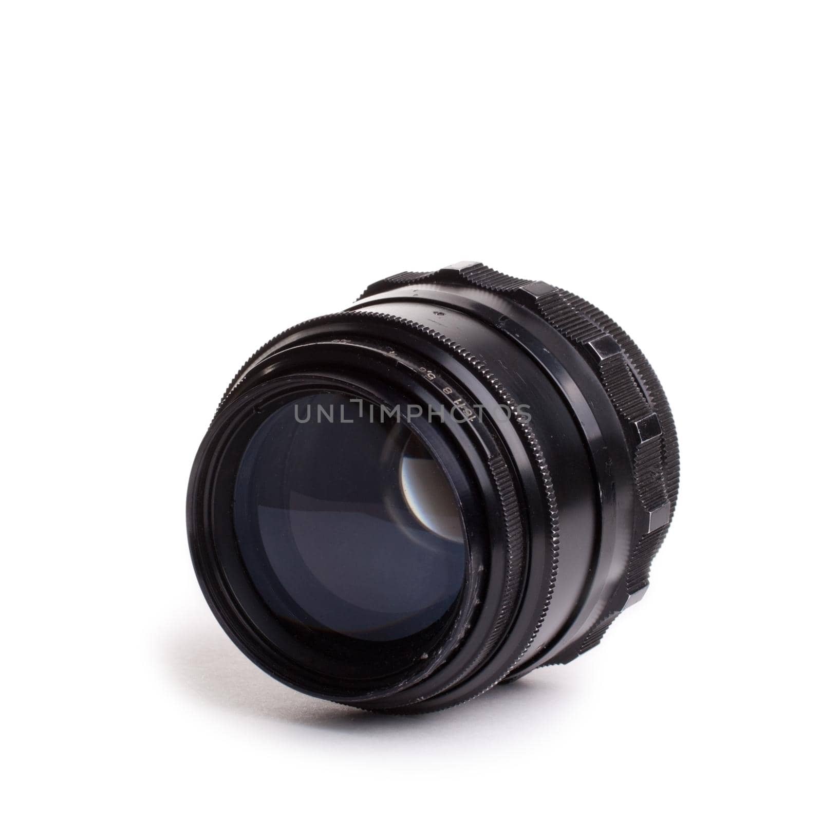 old lens isolated on white by BY-_-BY