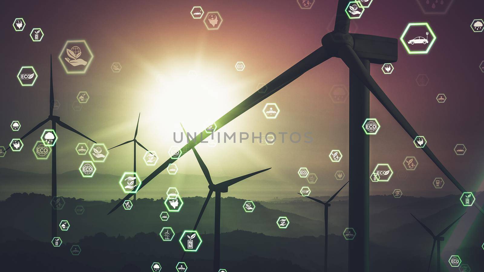 Environmental conservation technology and approaching global sustainable ESG by clean energy and power from renewable natural resources