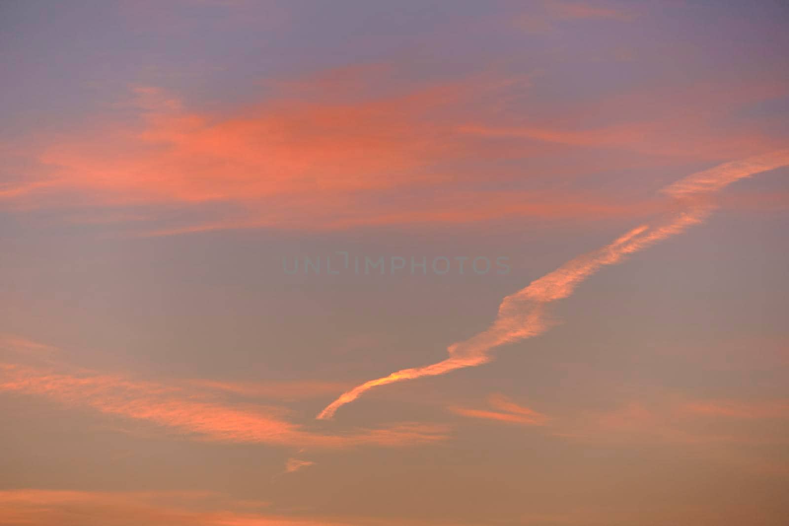 A Sunset. Heaven, orange sky Sun rays Wallpaper