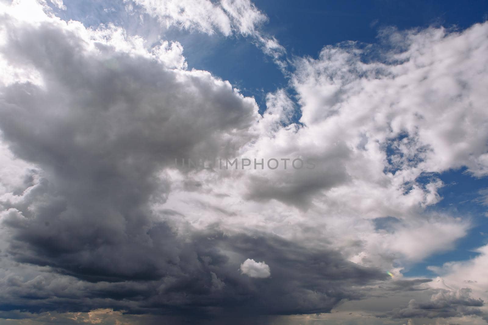Beautiful clouds in the sky. Floating large clouds by deandy