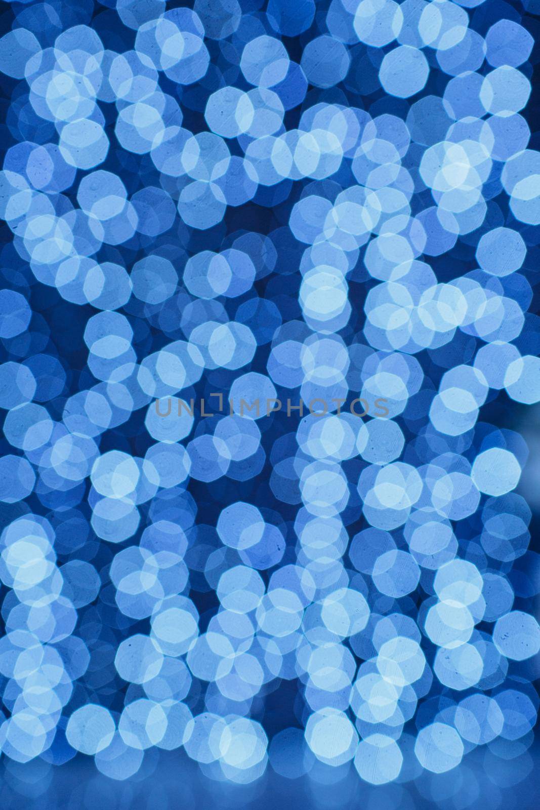 Blue ornament with beautiful blur spots bokeh by deandy