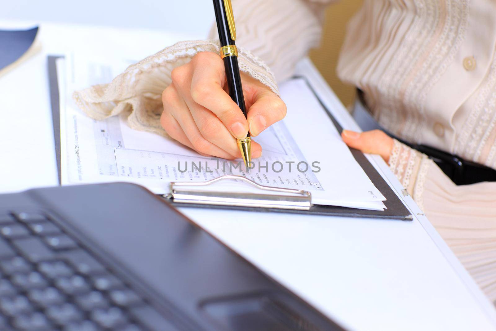 Recording of the work plan in the office.