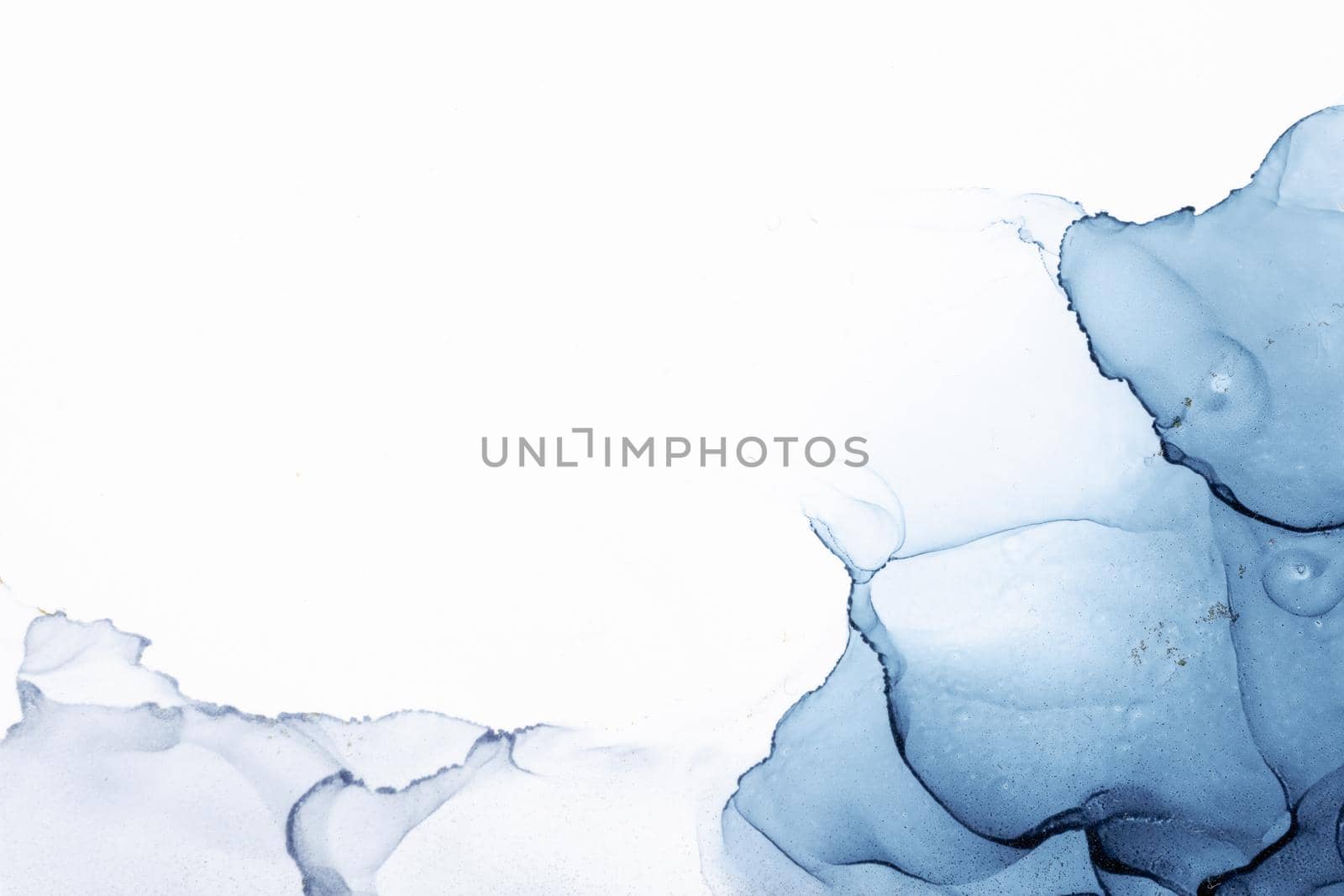 Marble ink abstract art from exquisite original painting for abstract background . Painting was painted on high quality paper texture to create smooth marble background pattern of ombre alcohol ink .