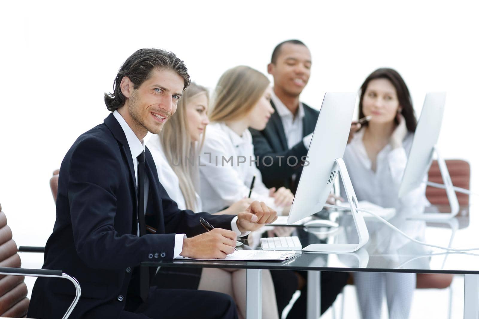 business team working on a new project.business concept
