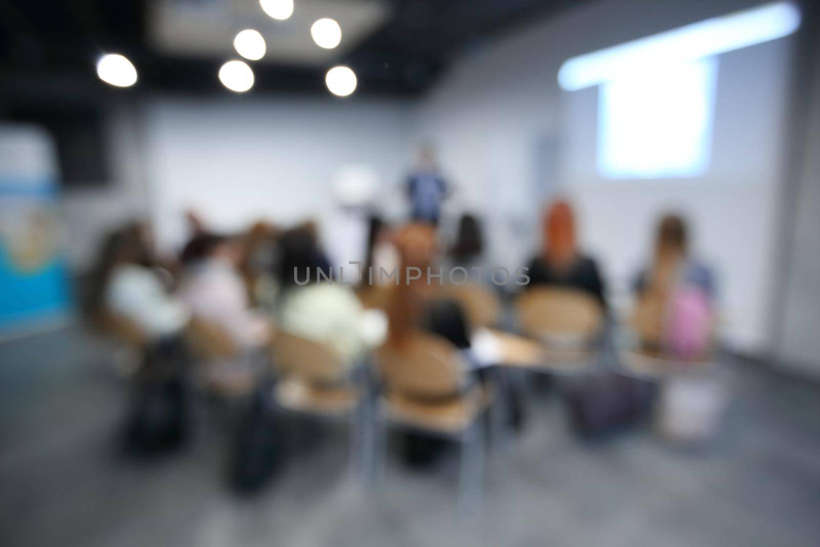 business background. the blurred image of the conference hall.photo with copy space
