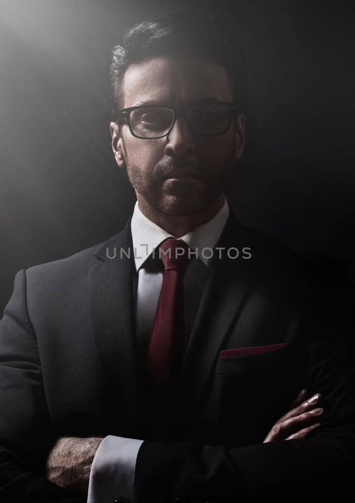 close up.portrait of a modern business man by asdf