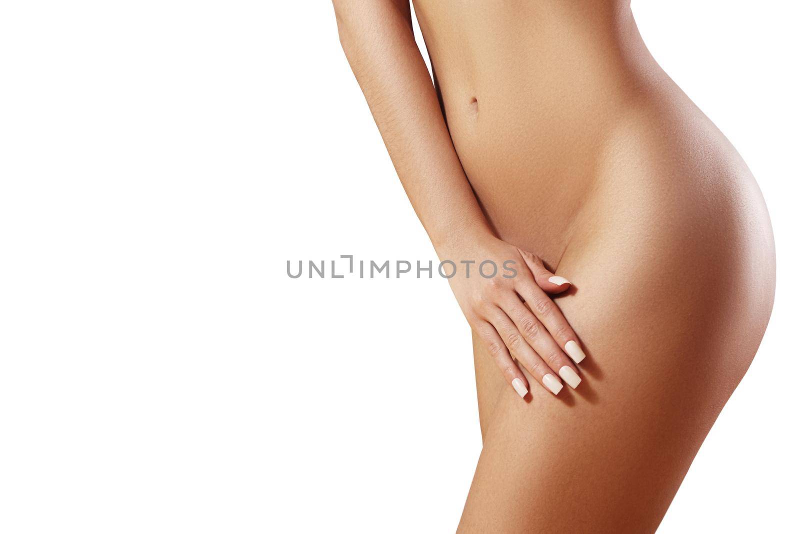 Waxing for beautiful woman. Brazilian laser hair removal bikini line an sexy body shapes. Body care and clean skin. Sexy woman in spa