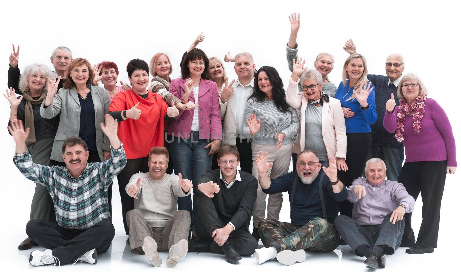 Group of senior people joyfulness concept by asdf