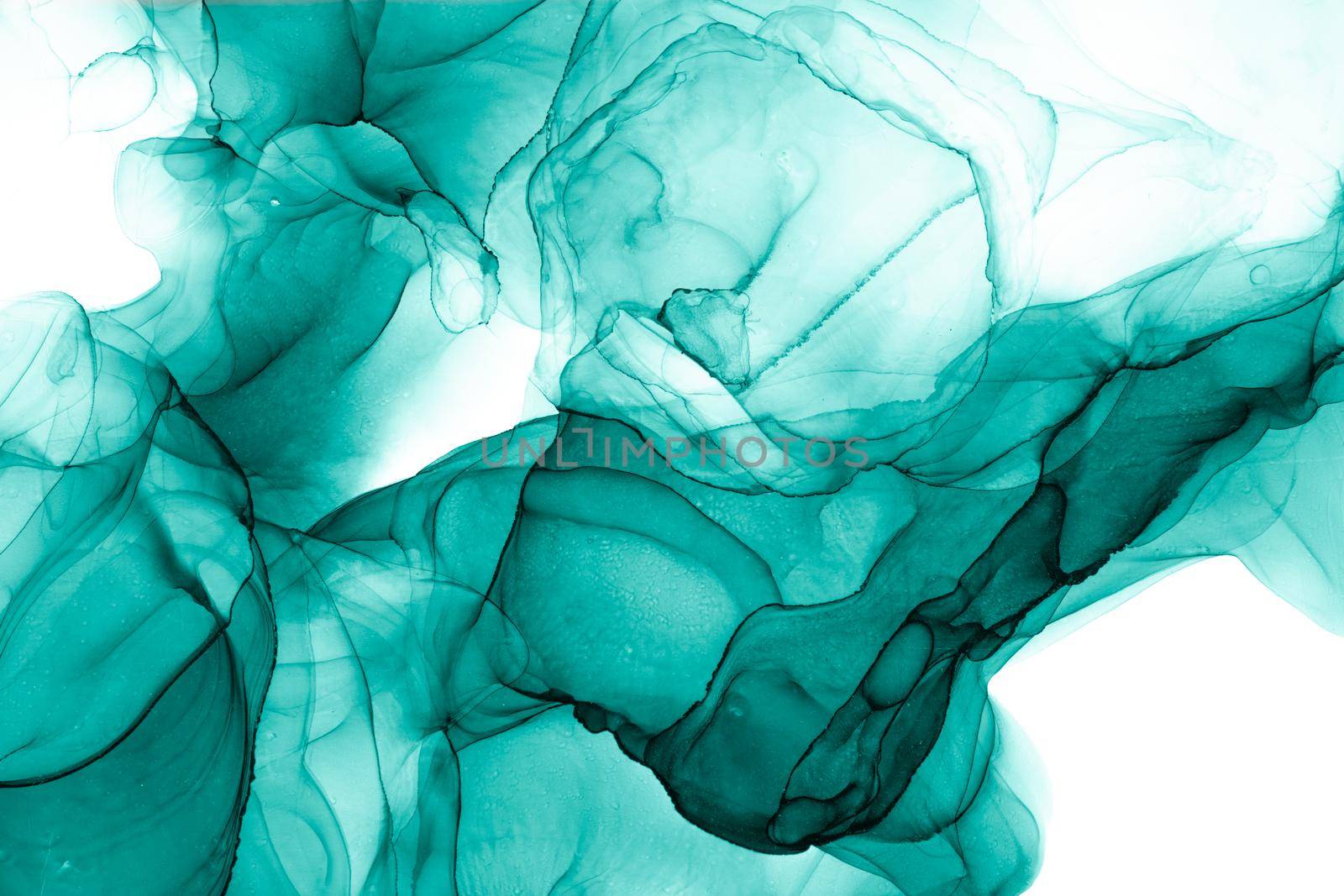 Marble ink abstract art from exquisite original painting for abstract background . Painting was painted on high quality paper texture to create smooth marble background pattern of ombre alcohol ink .