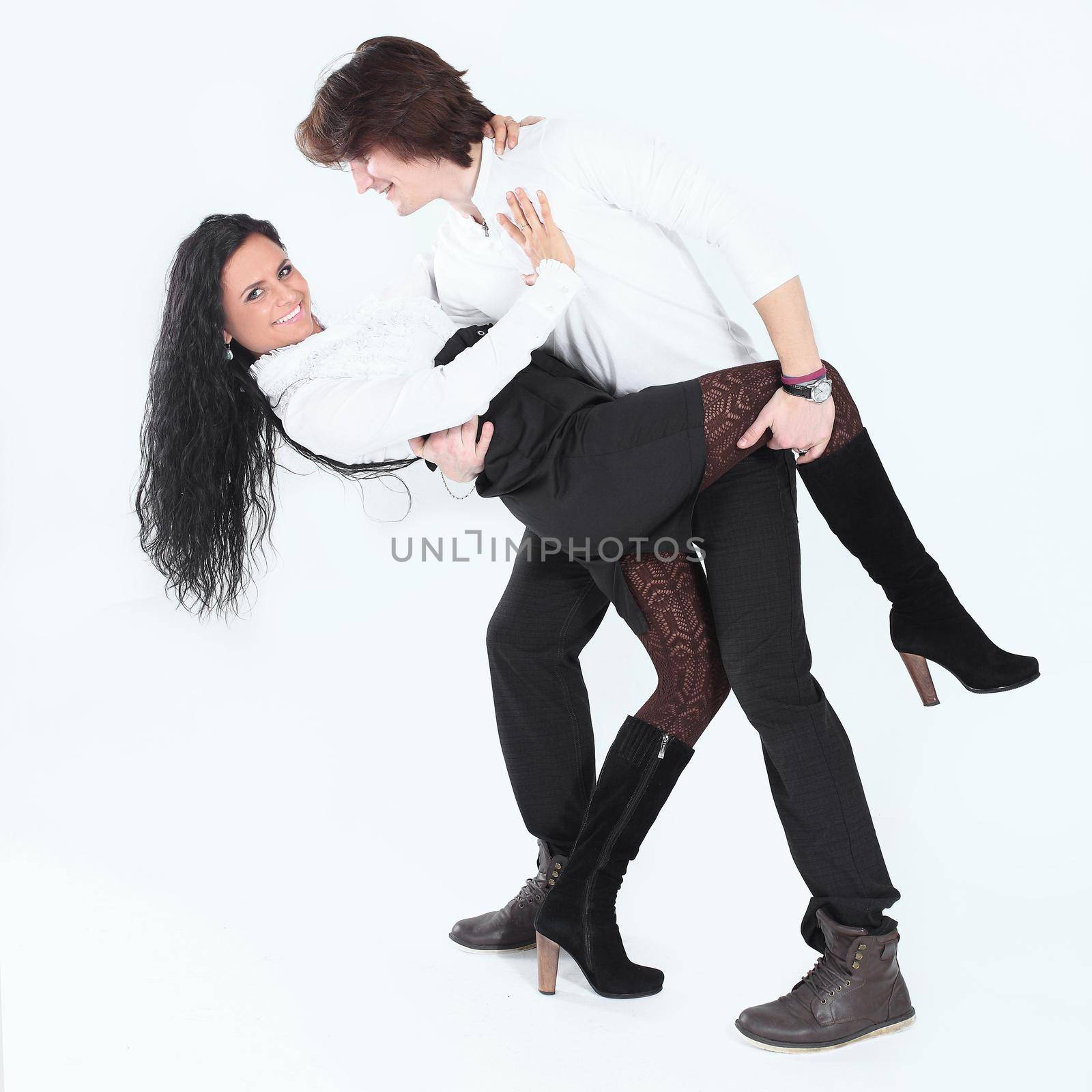 stylish pair of dancers performed the tango by SmartPhotoLab