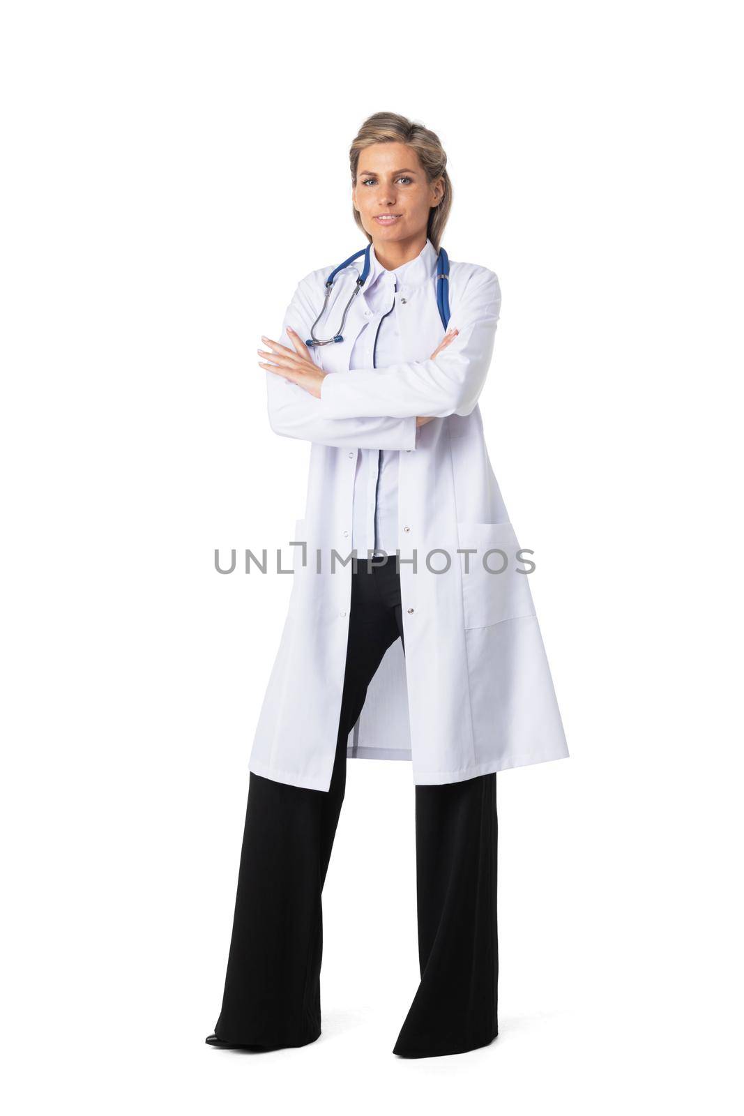 Young doctor woman with arms crossed by ALotOfPeople