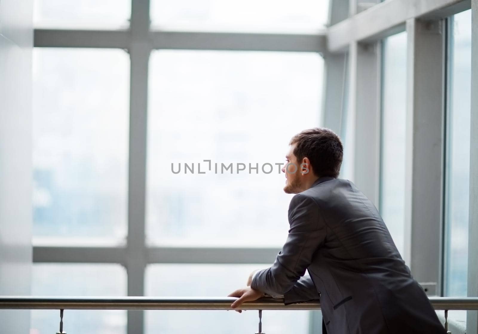 Portrait of a handsome business man in the office