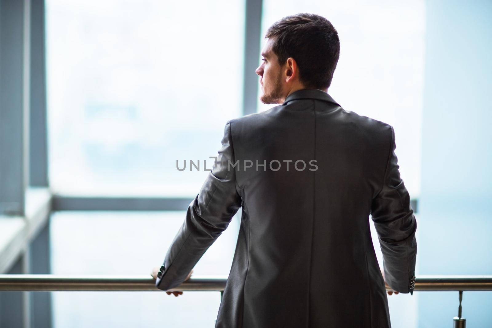 Portrait of a smiling handsome businessman