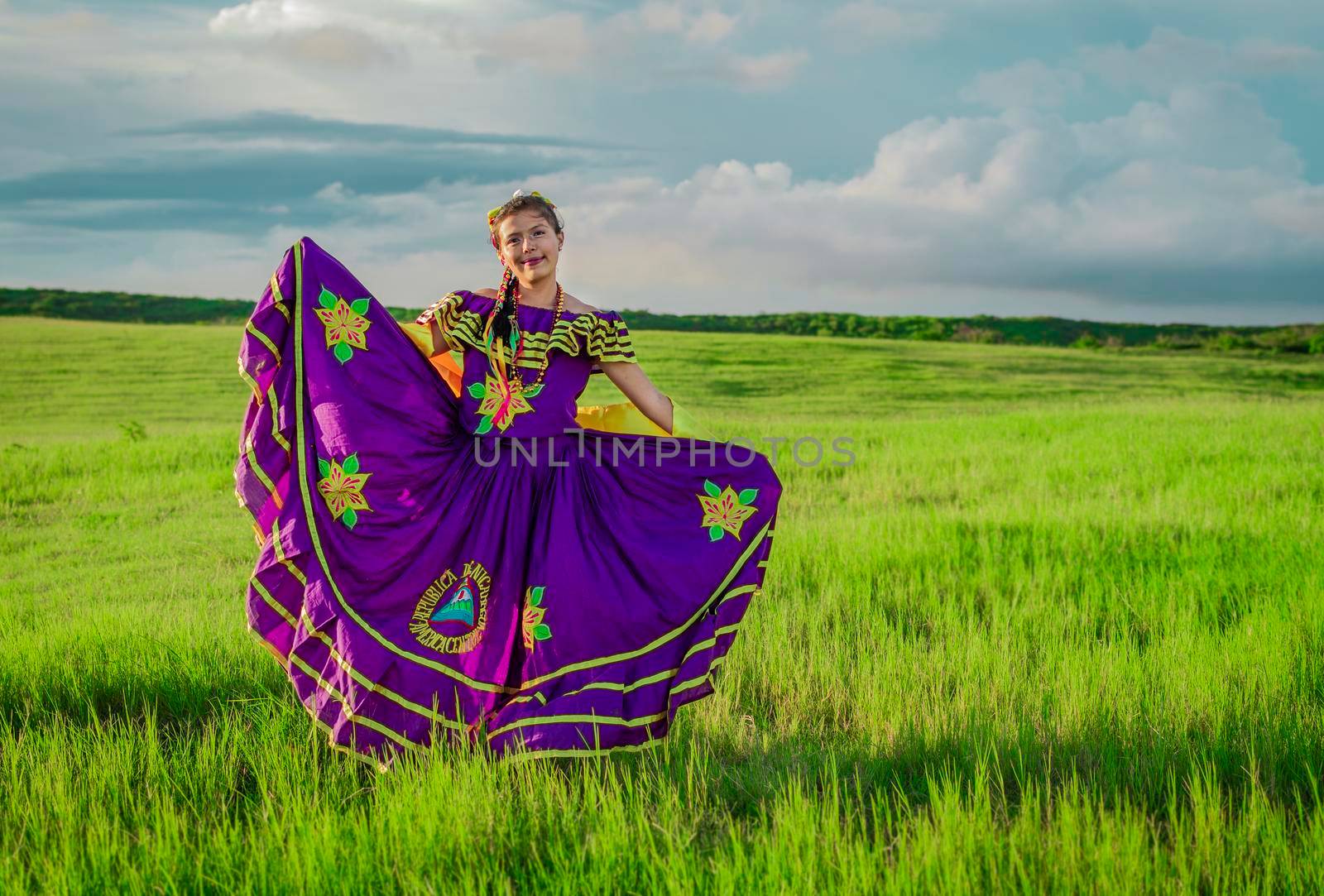 Nicaraguan woman in folk costume, Nicaraguan woman in folk costume by isaiphoto