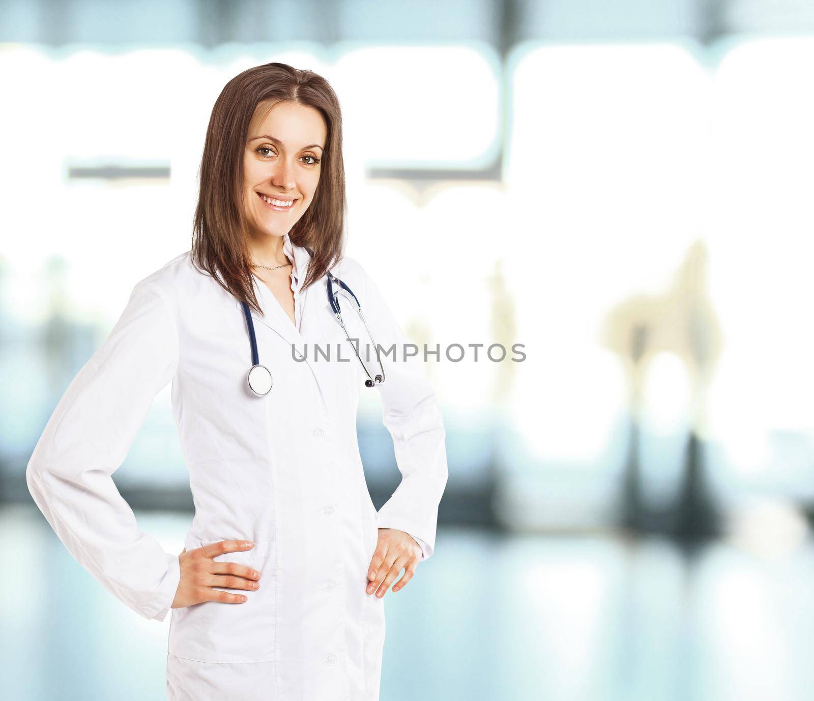 Portrait of a young medical worker with positive attitude