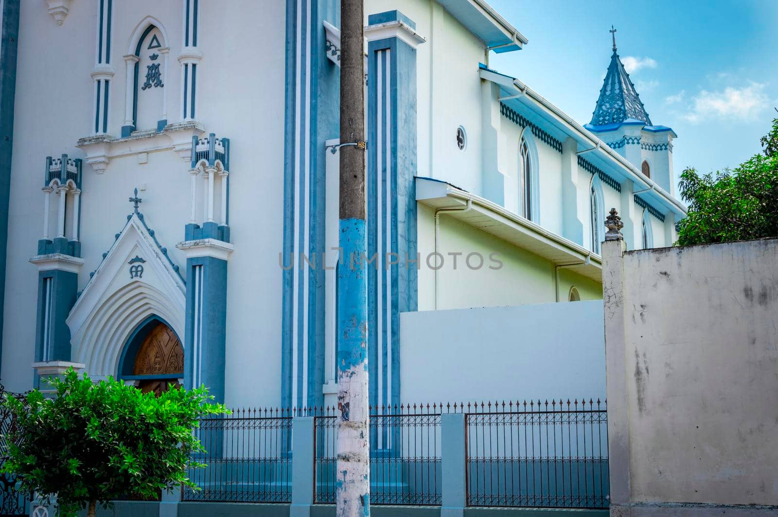 Church architectural details, gothic church door details, facade of a medieval church by isaiphoto