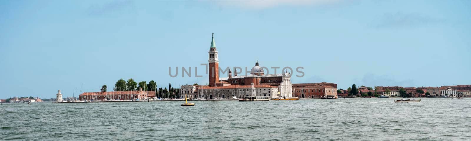 The church of San Giorgio Maggiore on the homonymous island in front of Piazza San Marco in Venice